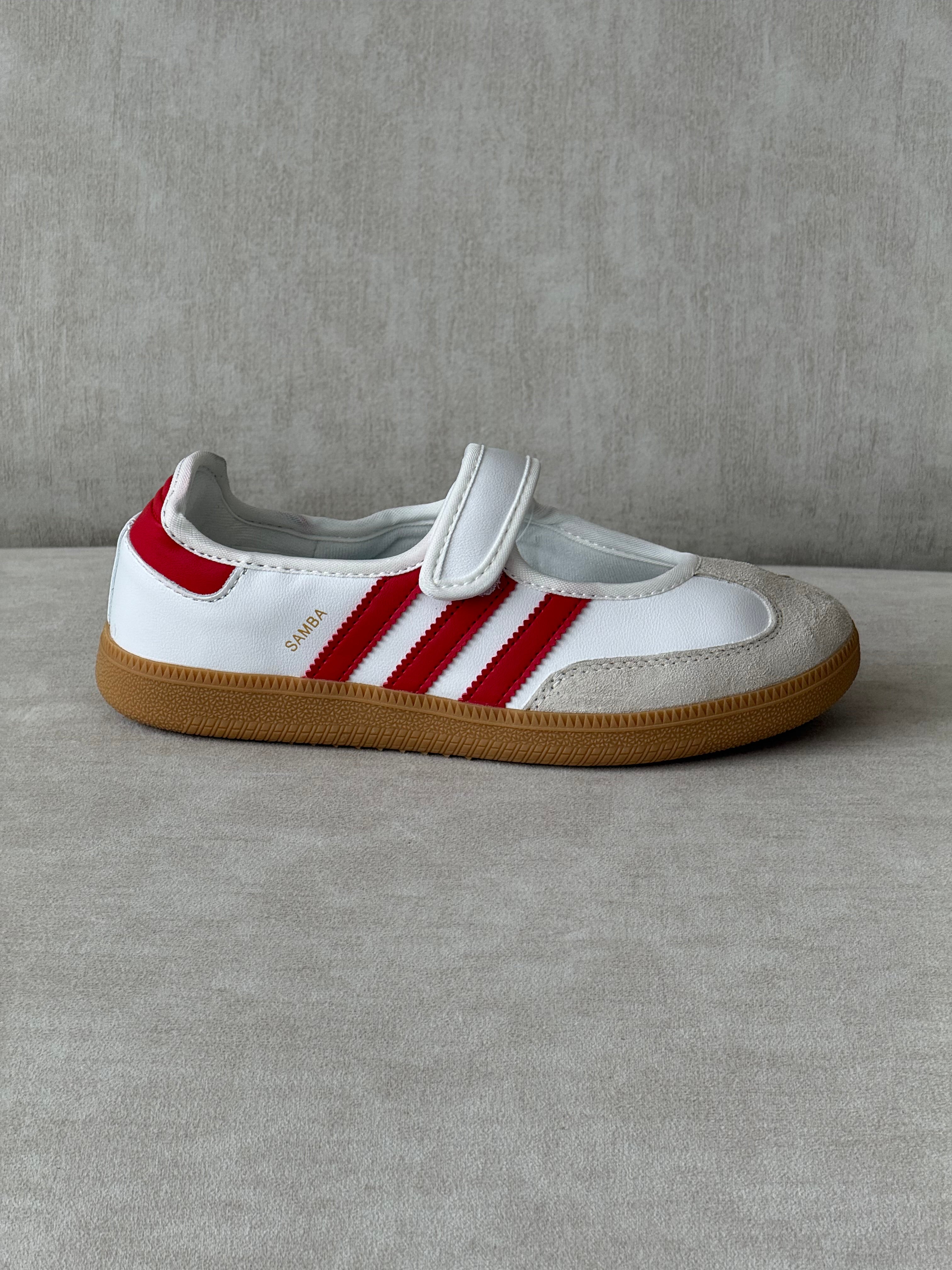 Adidas Samba Jane White Red Gum