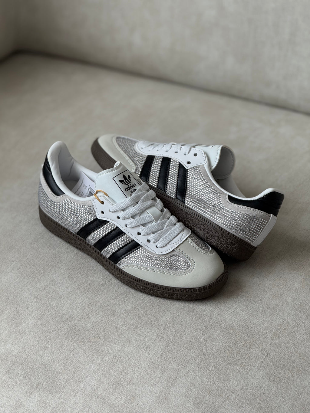 Adidas Samba OG Rhinestone Crystal “White/Silver”