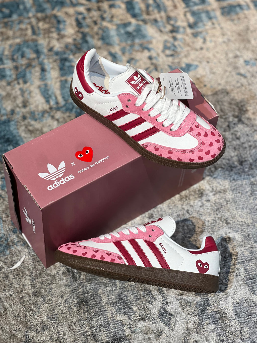 Adidas Samba OG Love x Comme Des Garçons