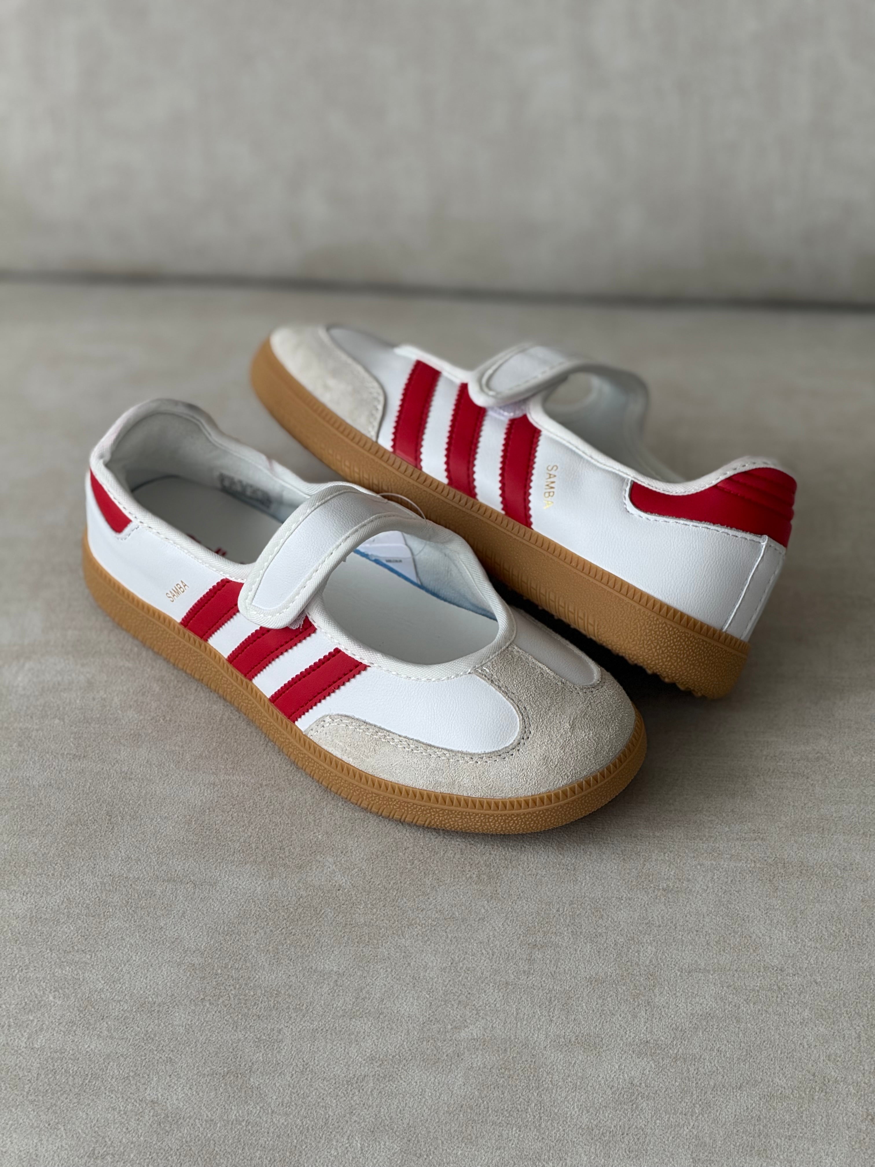 Adidas Samba Jane White Red Gum